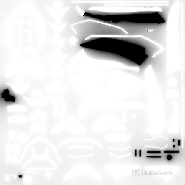Black and White Bump Mechanical Texture Map texture