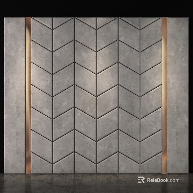 Light luxury gray art brick background wall texture