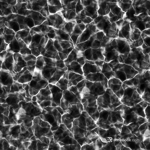 Modern black and white bump water ripple caustic effect black texture