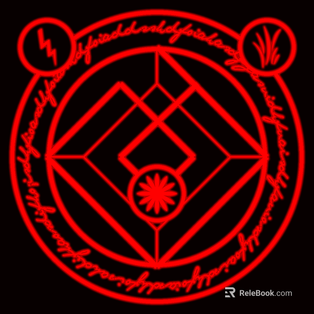 Red Magic Rune Decorative Pattern texture