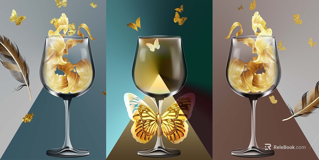 three-dimensional physical painting texture