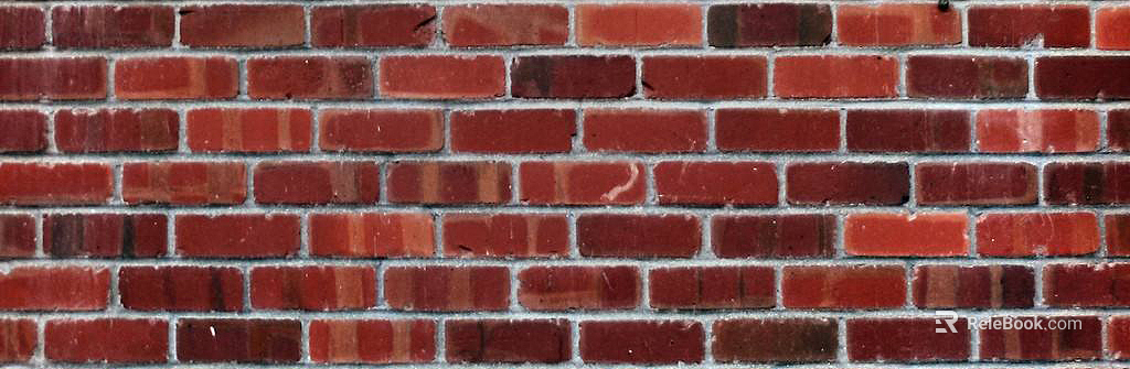 Brick wall red I-shaped wall brick texture