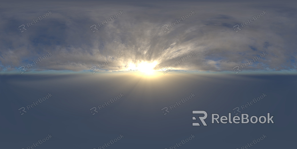 Sunrise Sunset Cloudy Blue Sky Landscape Landscape HDR texture