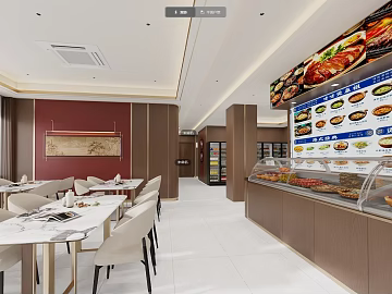Modern style fast food restaurant texture (ID:ffaeh920846)