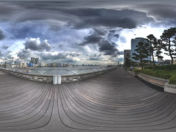 Outdoor City HDR 3d model