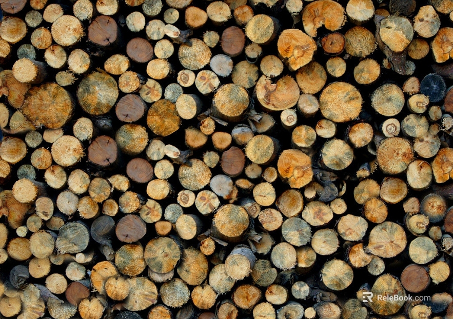 Log color solid wood section background wall texture