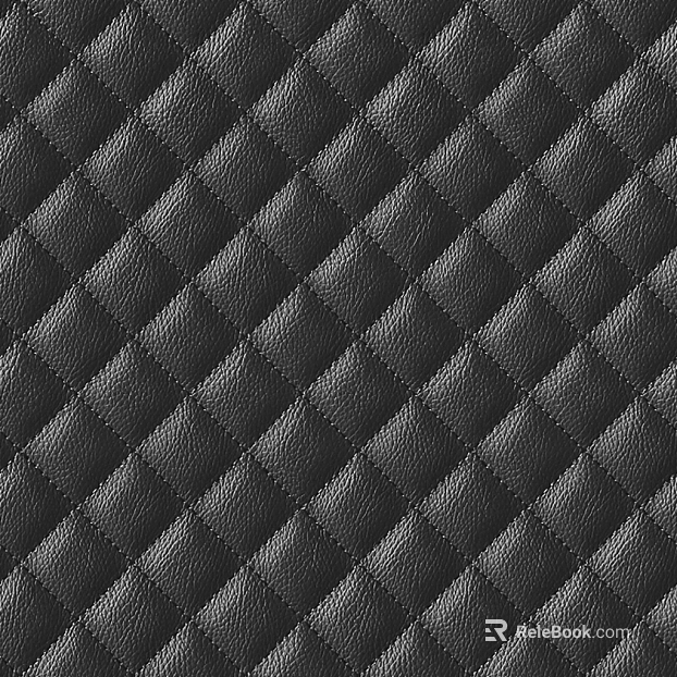 Black quilted upholstered leather texture