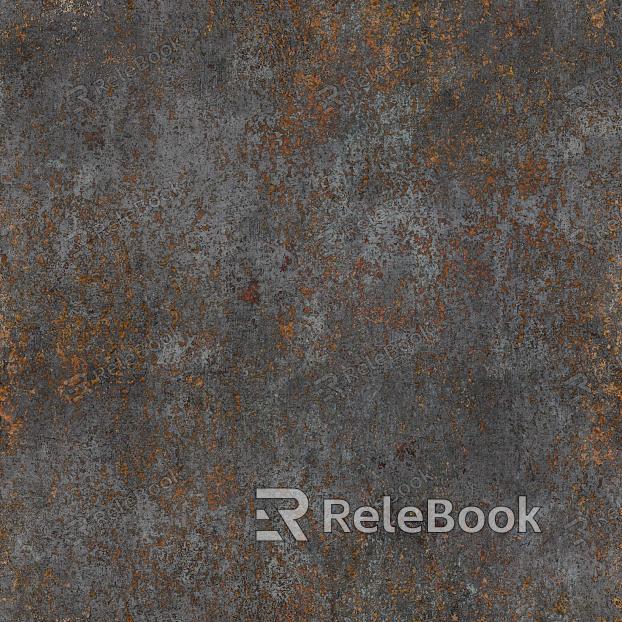 A vintage, oxidized metal texture, showcasing layers of rust and paint remnants, indicative of years of exposure to the elements, perfect for an industrial or rustic aesthetic.