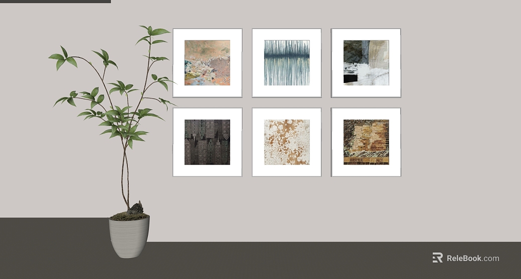 Abstract wind decorative painting combination texture