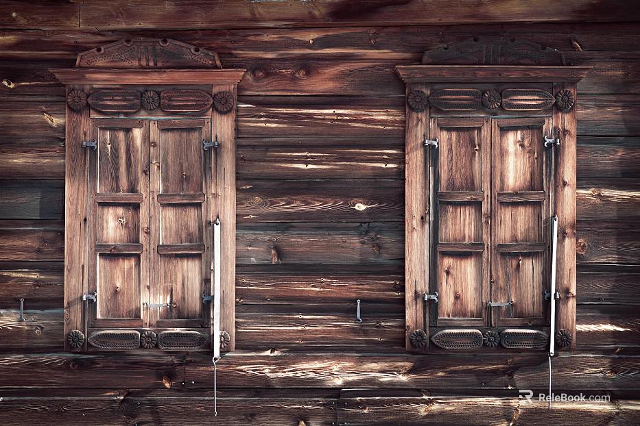 Wooden window texture