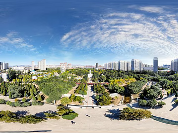 HDR City Eco Park Panorama texture (ID:ffach033803)