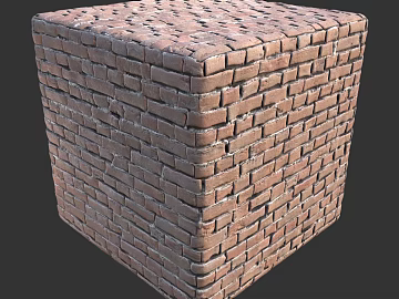 Brick wall PBR texture (ID:ffach074781)