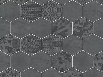 Hexagonal Brick Black Hexagonal Brick texture (ID:ffabg65285)