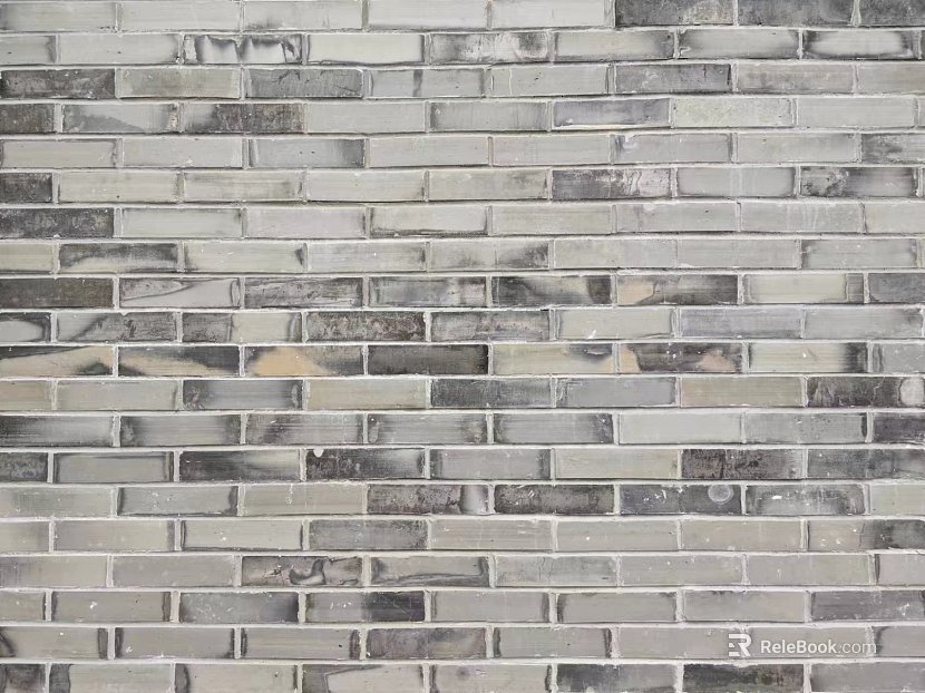 brick wall green brick texture
