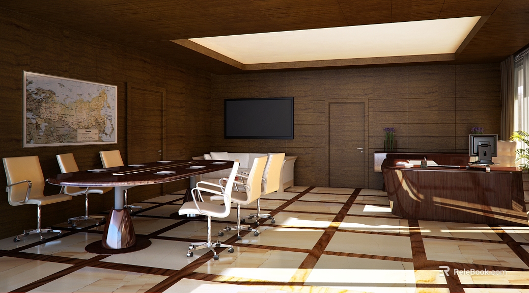 modern dark brown clapboard president's office texture