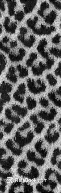Black and White Leopard Animal Skin Soft Fabric texture