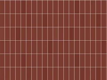 Red-brown Plaid Brick Kitchen and Bathroom Wall Brick 3d model