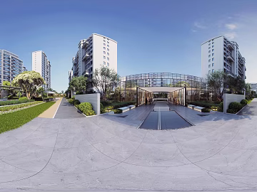 Residential buildings during the day HDR texture (ID:ffach994556)