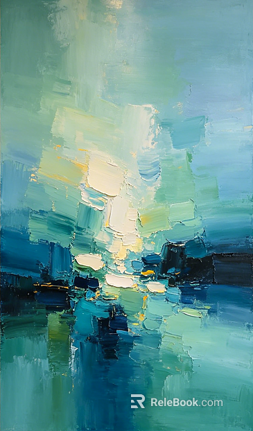 Modern abstract decorative painting texture