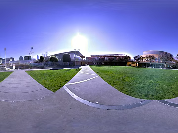 City Park Lawn Road Daytime HDR texture (ID:ffabg40851)