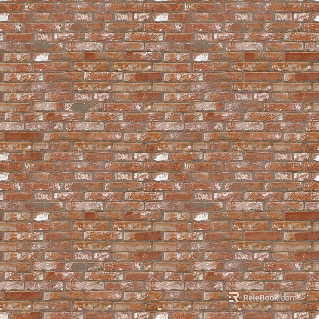 Red-brown brick wall exterior finish texture
