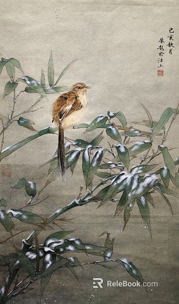 Plant painting texture