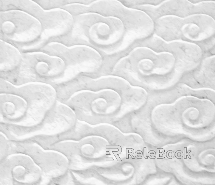 relief white marble auspicious cloud texture
