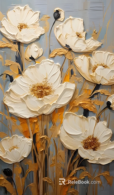 Plant painting texture