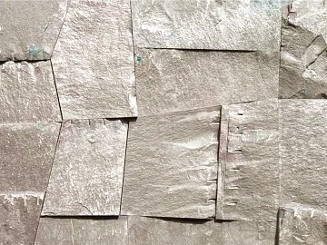 Light gray culture stone wall decoration 3d model