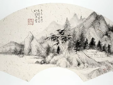 landscape painting texture (ID:ffacg74543)