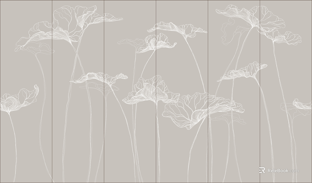 Plant painting texture