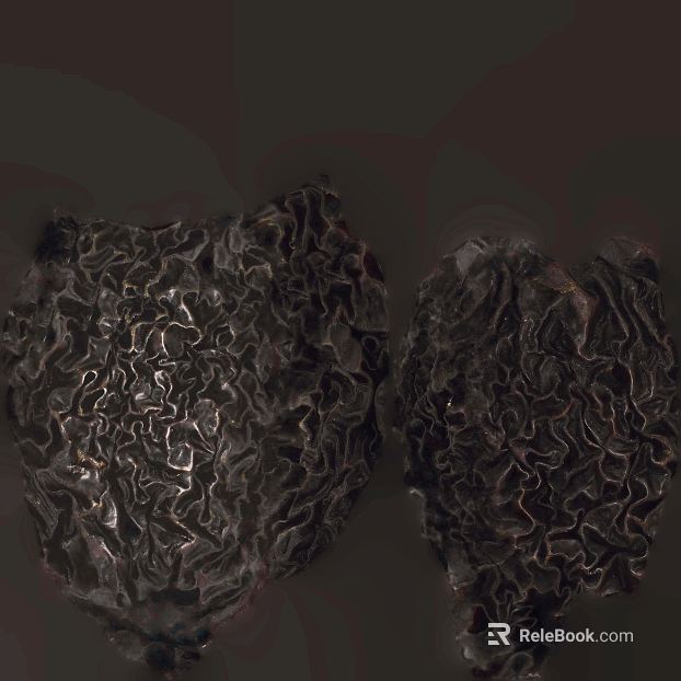 Black pleated leather trim texture