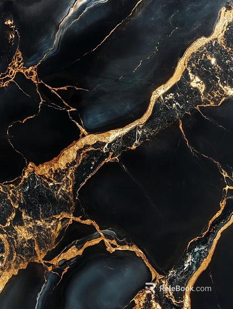 Black Golden Flower Marble texture