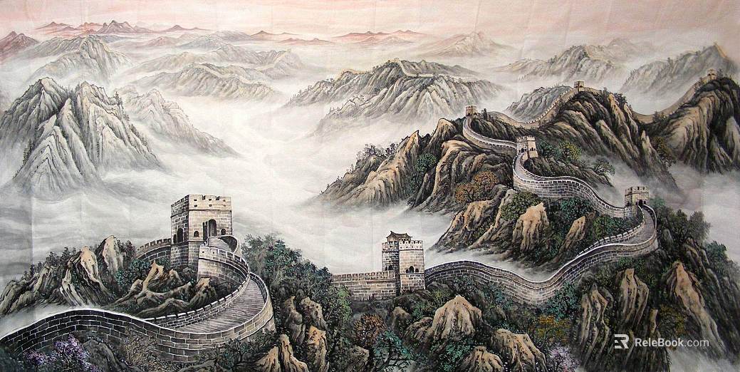 landscape painting texture