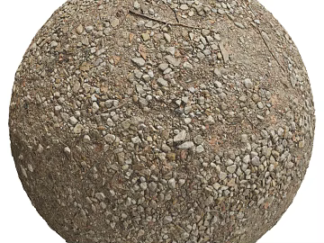 Gravel land PBR texture (ID:ffach638781)