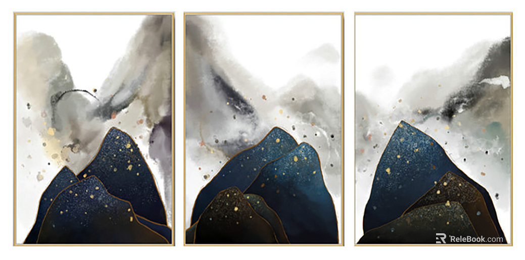modern landscape painting texture