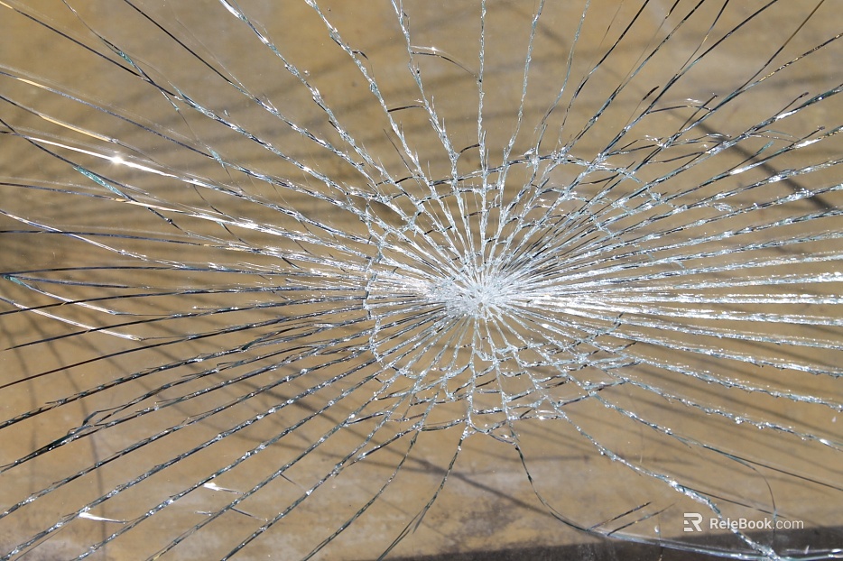 Broken glass texture