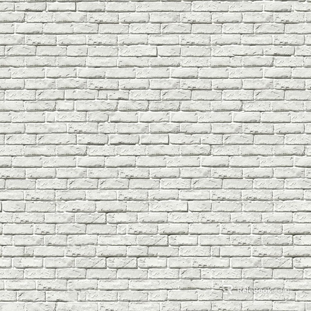 Brick wall white matte stone seamless texture