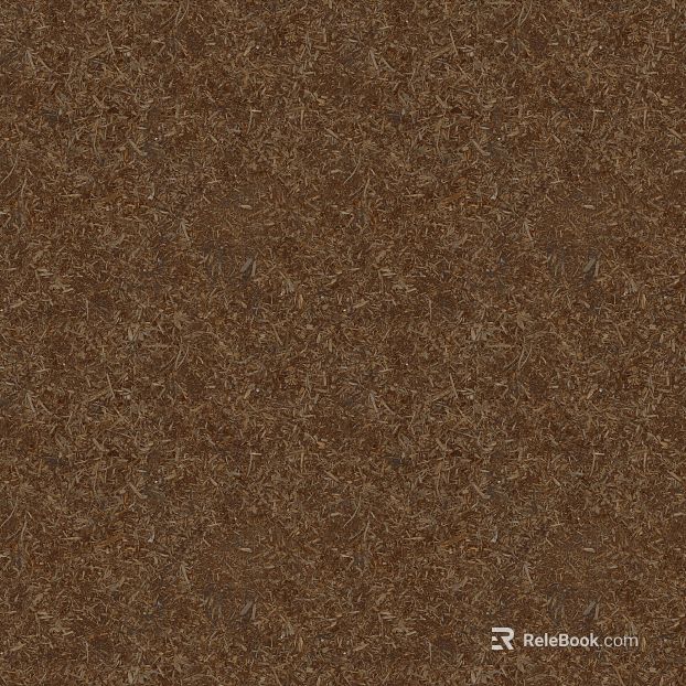 Dark brown sawdust ground pavement texture