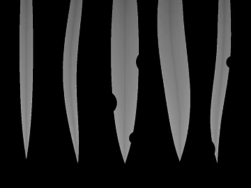 Black and White Bump Vertical Map 3d model