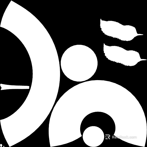Black and white geometric abstract decorative painting texture