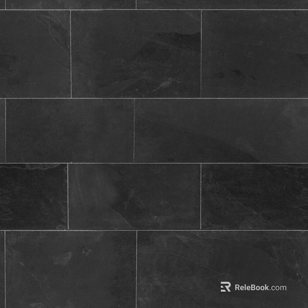 Cement Tile Pure Black Floor Tile Seamless texture