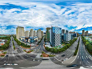 HDR city road traffic panorama texture (ID:ffach423103)