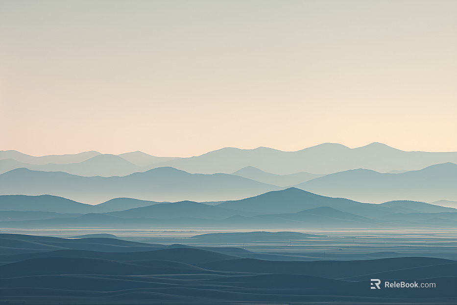 Chinese Landscape Ink Mural texture