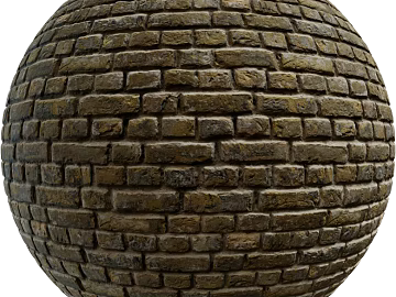 Brick wall PBR texture (ID:ffach432464)