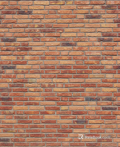 Brick wall red I-shaped wall brick texture