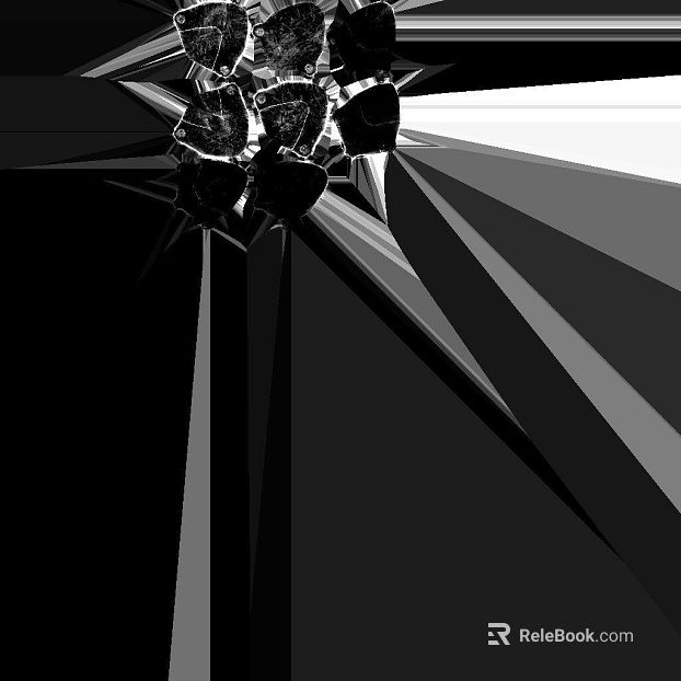 Black and White Abstract Metal Texture Map texture