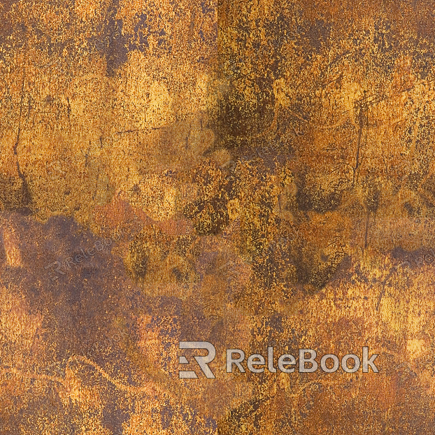 A vintage, oxidized metal texture, showcasing layers of peeling paint and rust, revealing the weathered, industrial character beneath. The worn surface tells tales of time and history.