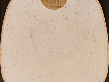 Rice white bottom yellow dot ceramic plate texture (ID:ffaeh800326)