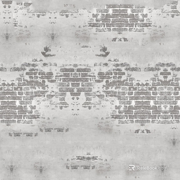 Damaged brick wall surface Fenghua brick wall surface texture